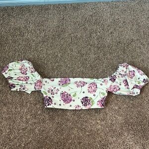 Sweethoney puddle jumper cover floral purple and mint one size